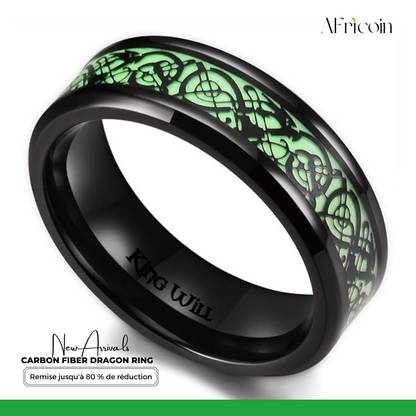 Bague Fluorescente Cool et Stylée avec Dragons pour Hommes et Femmes