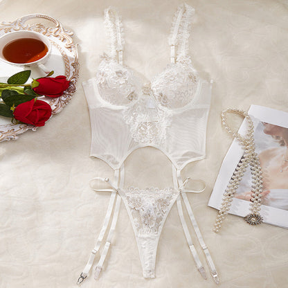 Lace Sexy Bustiers & Teddies Suit See-through