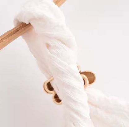Haut Asymétrique Élégant à Une Épaule avec Détail Doré