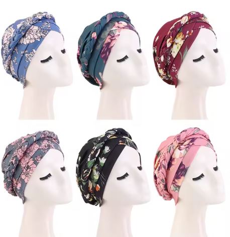 Turban Femme avec Tresse Intégrée