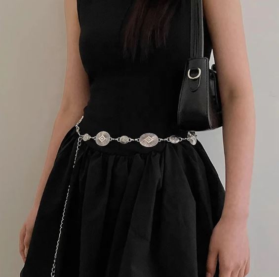 Ceinture Chaîne Vintage Dorée pour Femme
