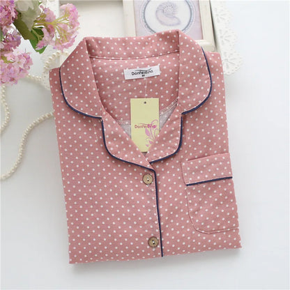 Cotton long sleeve casual sleepwear