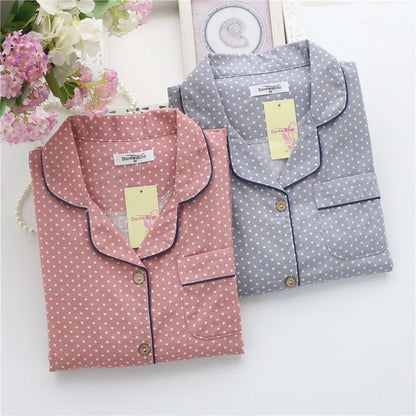 Cotton long sleeve casual sleepwear
