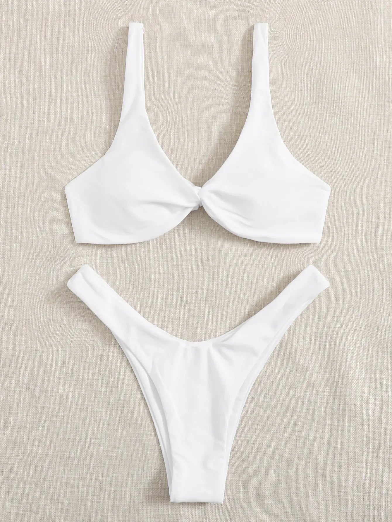 Sexy Bikini Padded Bra High Leg Bandage Push Up