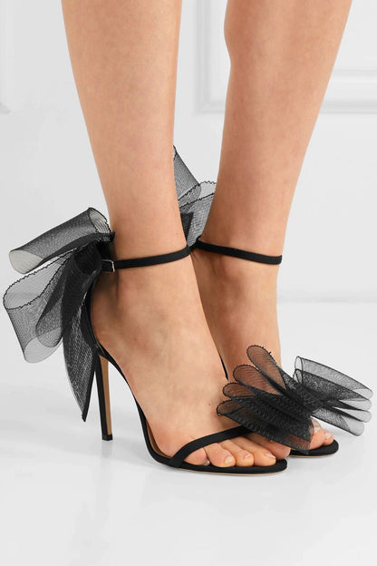 Big Butterfly-Knot Sandals Women High Heels
