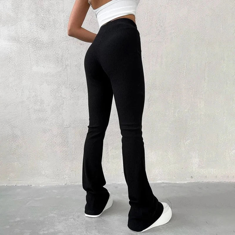High Waist Hip-Wrapping Trousers Casual