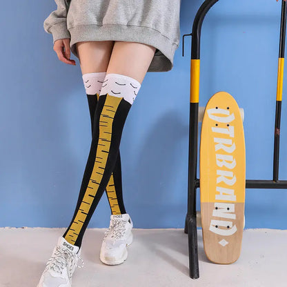 FUNNY Women Socks With Knee Length Chicken Feet