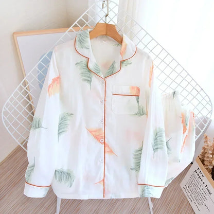 Cotton long sleeve casual sleepwear