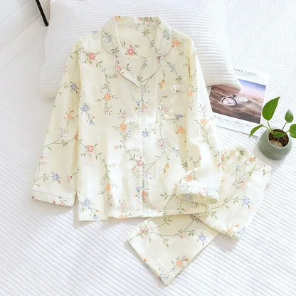 Cotton long sleeve casual sleepwear