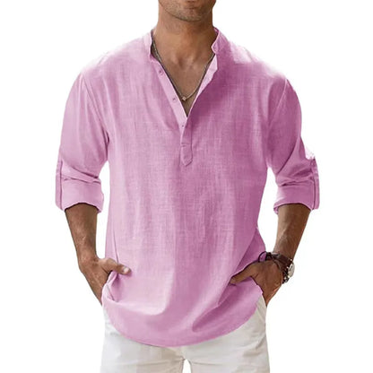 Cotton Linen Shirts for Men