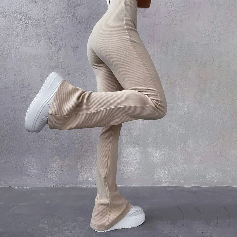High Waist Hip-Wrapping Trousers Casual