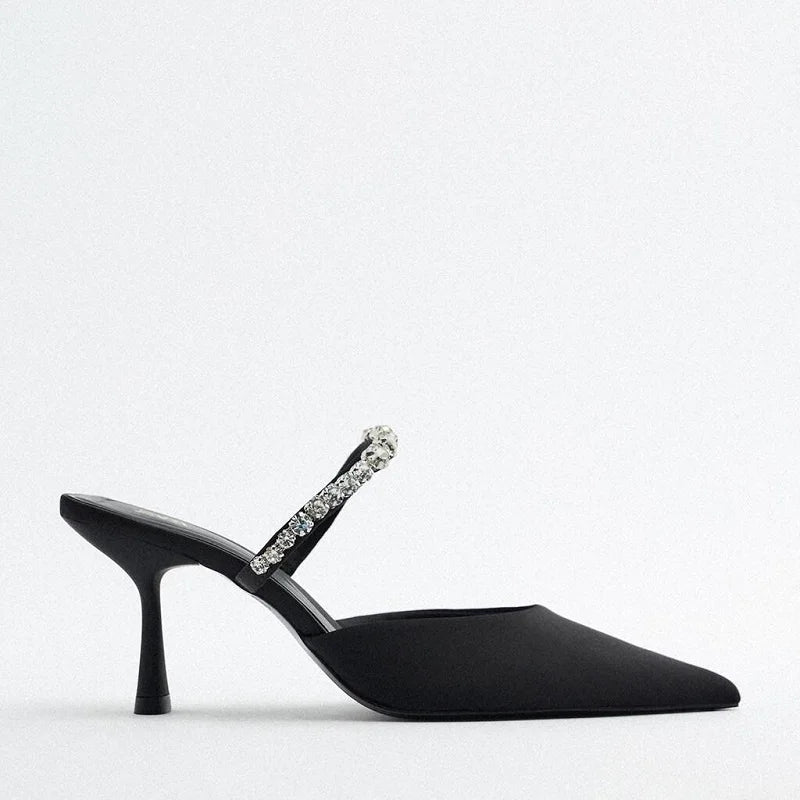 Black Slingback Heels  Woman