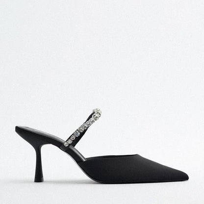 Black Slingback Heels  Woman