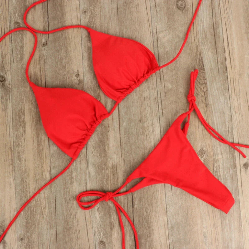 Summer Swimsuit Women Sexy Bikini Set Push-up Padded Bra