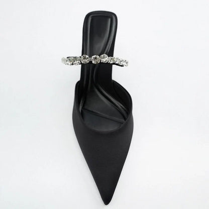Black Slingback Heels  Woman