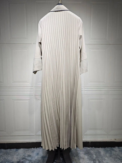 New Elegant Button Split Sleeve Abaya for Women