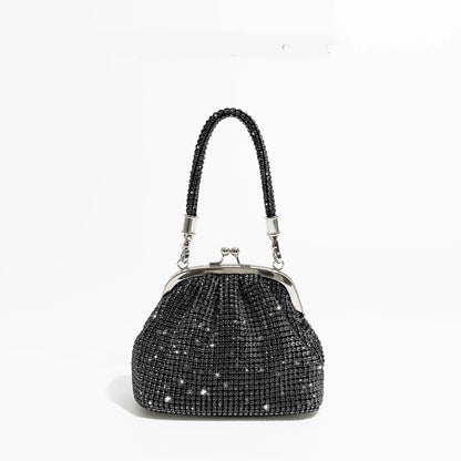 Handle Rhinestones clutch Bag