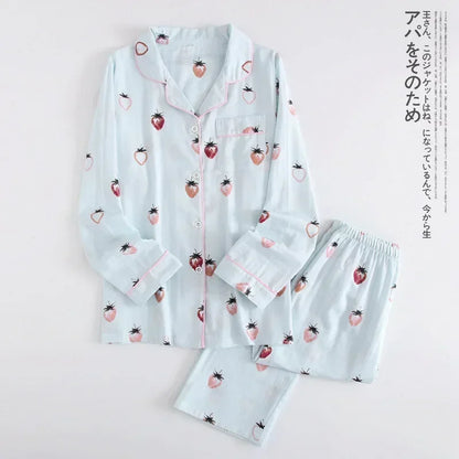 Cotton long sleeve casual sleepwear
