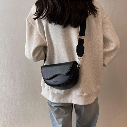 Square Bag Women's Shoulder Bag Wide Shoulder Strap