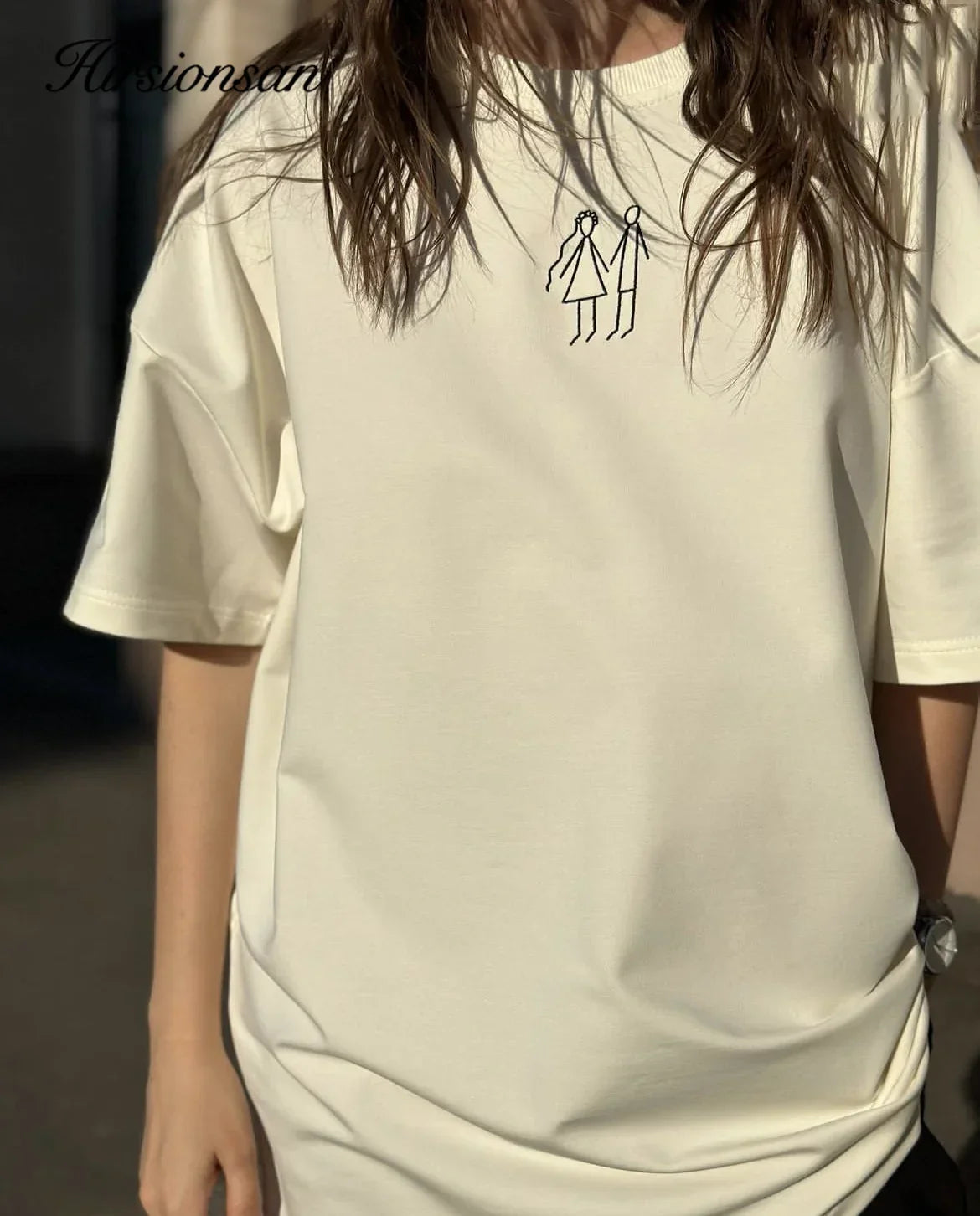 Graffiti Printed  Women Summer Loose Casual Soft T Shirt