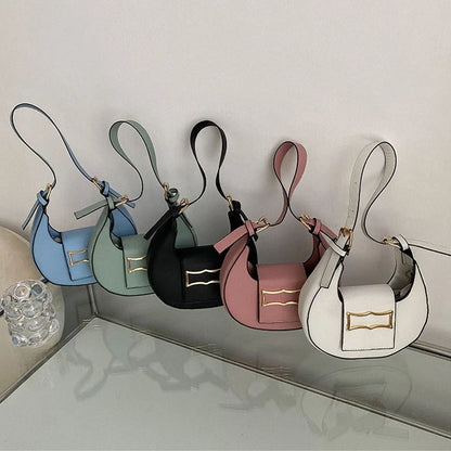 Women's Simple  Buckle Shoulder Bag Casual