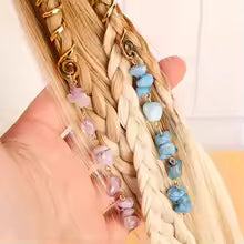 Corde à cheveux tressée en pierre naturelle