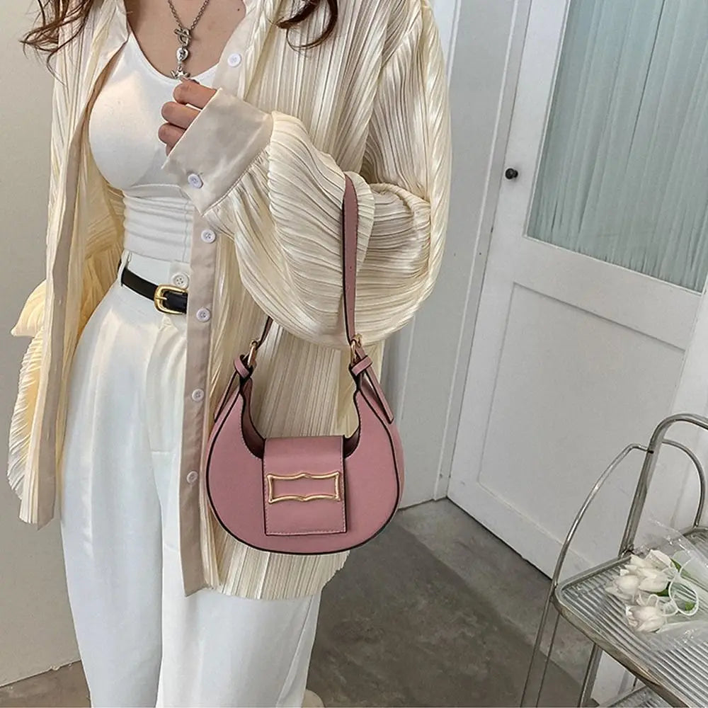 Women's Simple  Buckle Shoulder Bag Casual