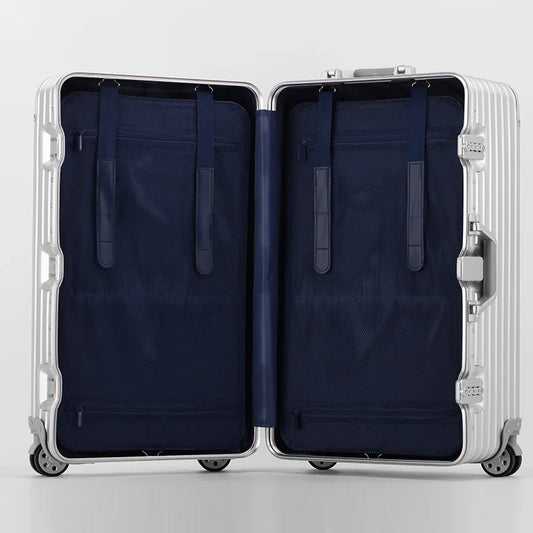 Thickened Aluminium Frame Suitcase Universal Wheel Large Capacity Travel Suitcase 32-Inch Trolley Case Large Size Luggage