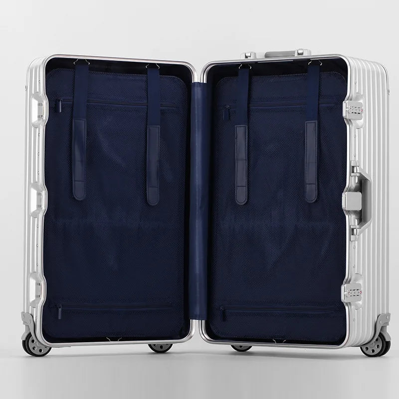 Thickened Aluminium Frame Suitcase Universal Wheel Large Capacity Travel Suitcase 32-Inch Trolley Case Large Size Luggage