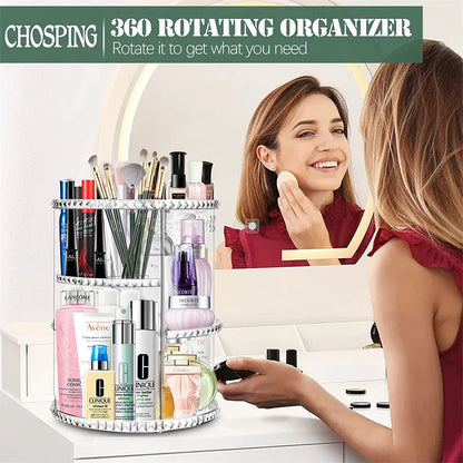 Large Rotating Makeup Organizer