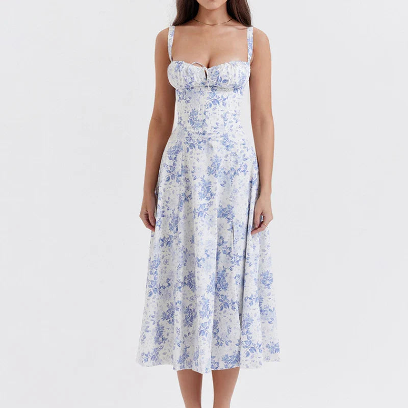 Sleeveless Vintage A Line Beach Dresses