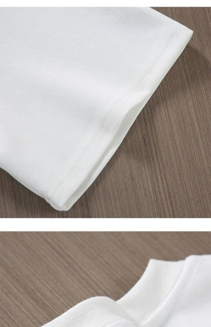 Black White Pure Cotton T-shirt