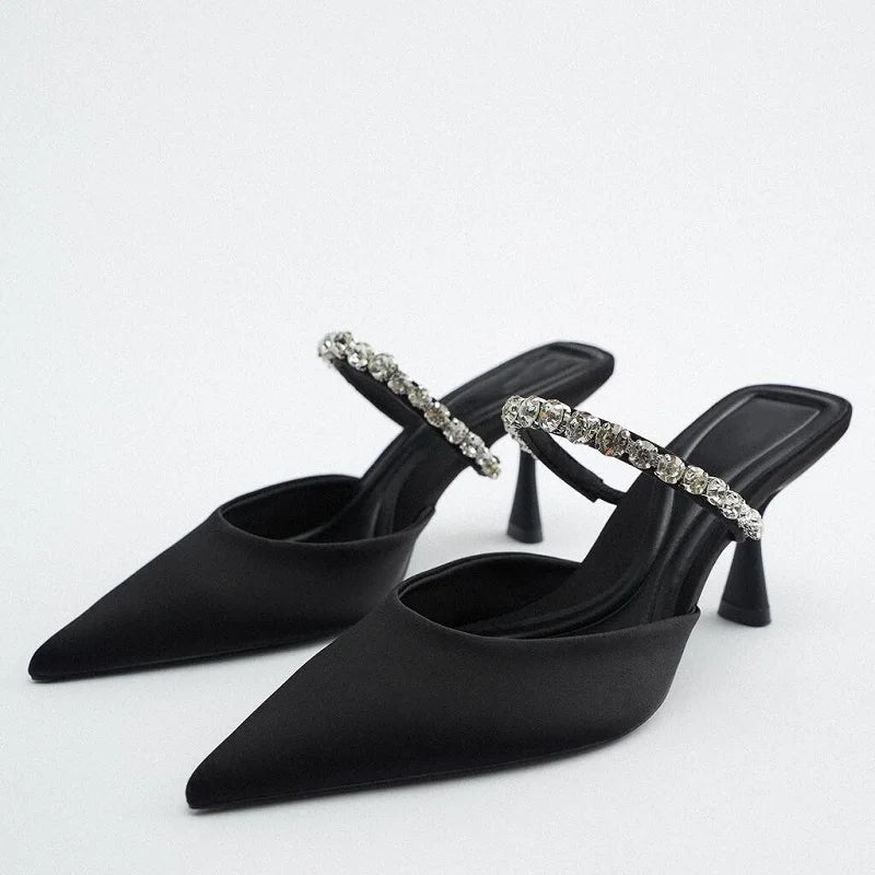 Black Slingback Heels  Woman