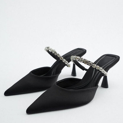 Black Slingback Heels  Woman