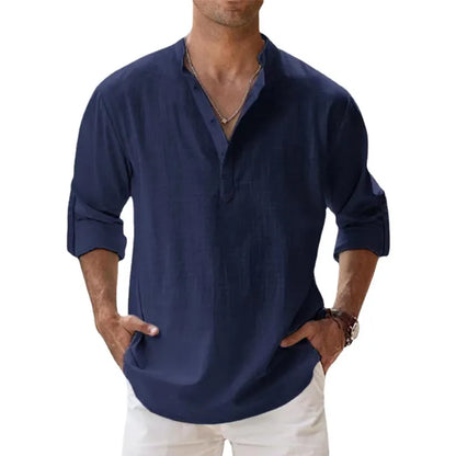Cotton Linen Shirts for Men