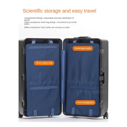 Thickened Aluminium Frame Suitcase Universal Wheel Large Capacity Travel Suitcase 32-Inch Trolley Case Large Size Luggage