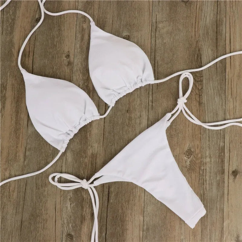 Summer Swimsuit Women Sexy Bikini Set Push-up Padded Bra