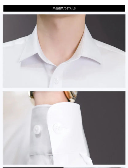 Men Solid Color Shirt