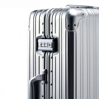 Aluminum Magnesium Alloy Large Size Luggage Offers With Wheels Travel Suitcases With Wheels Free Shipping Cabin Fashion Suitcase