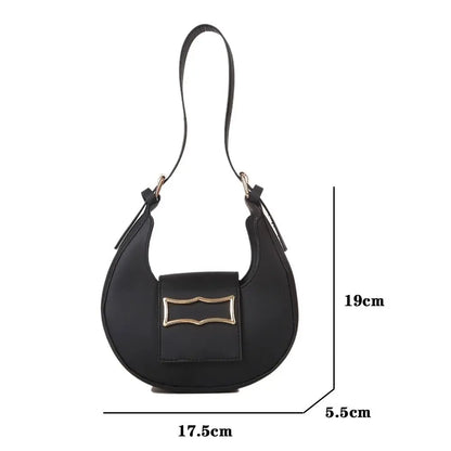 Women's Simple  Buckle Shoulder Bag Casual