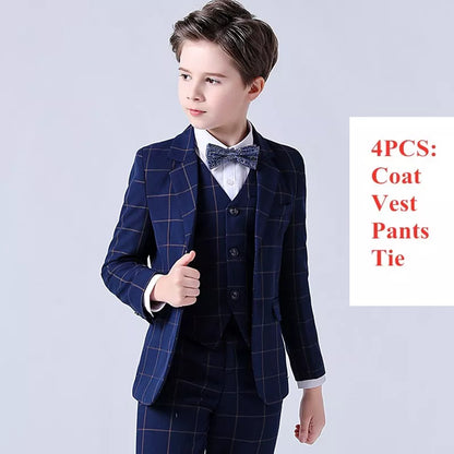 Top Quality Plaid Wedding Suit