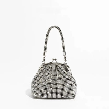 Handle Rhinestones clutch Bag
