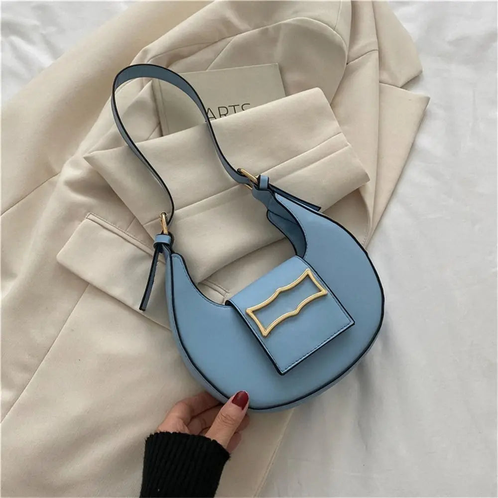 Women's Simple  Buckle Shoulder Bag Casual