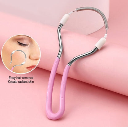 Épilateur Facial Manuel à Ressort en Acier Inoxydable