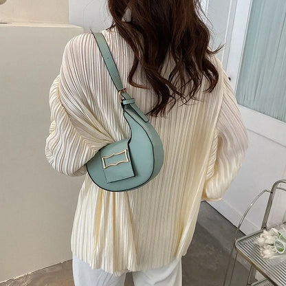 Women's Simple  Buckle Shoulder Bag Casual
