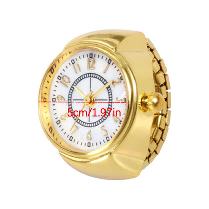 Montre Bague Quartz Chic : Élégant Accessoire Horloger et de Mode