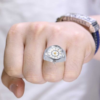 Montre Bague Quartz Chic : Élégant Accessoire Horloger et de Mode